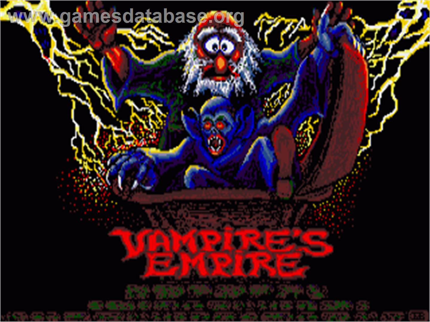 Vampire's Empire - Commodore Amiga - Artwork - Title Screen