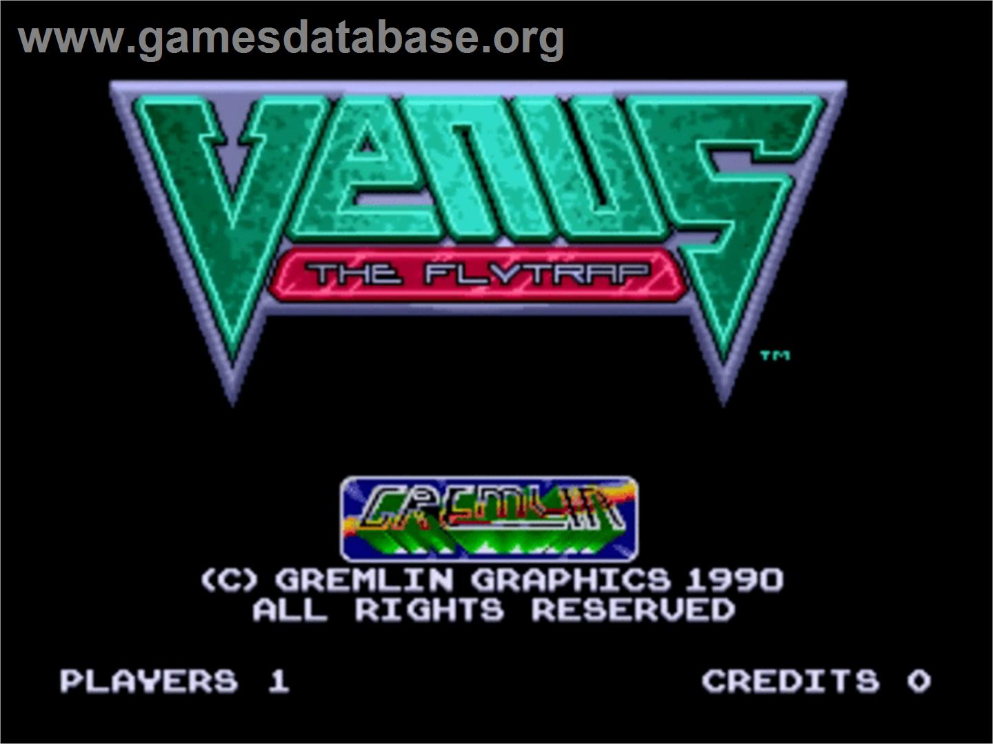 Venus the Flytrap - Commodore Amiga - Artwork - Title Screen