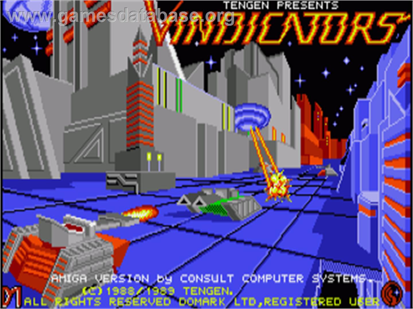 Vindicators - Commodore Amiga - Artwork - Title Screen