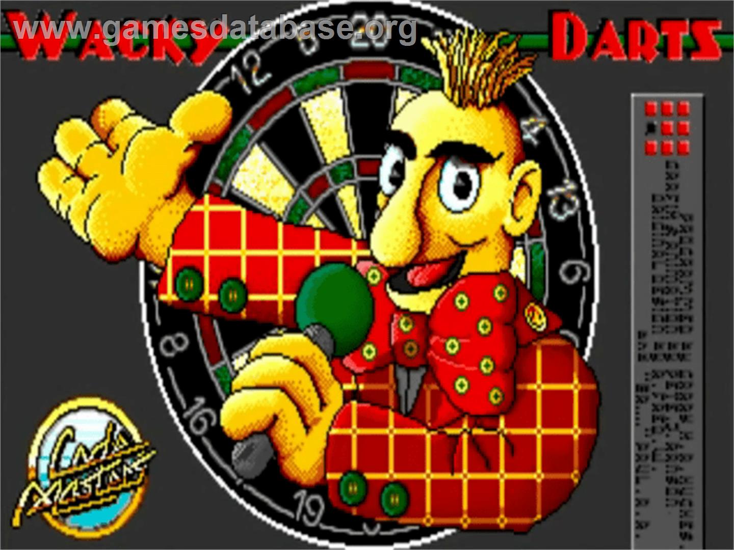 Wacky Darts - Commodore Amiga - Artwork - Title Screen