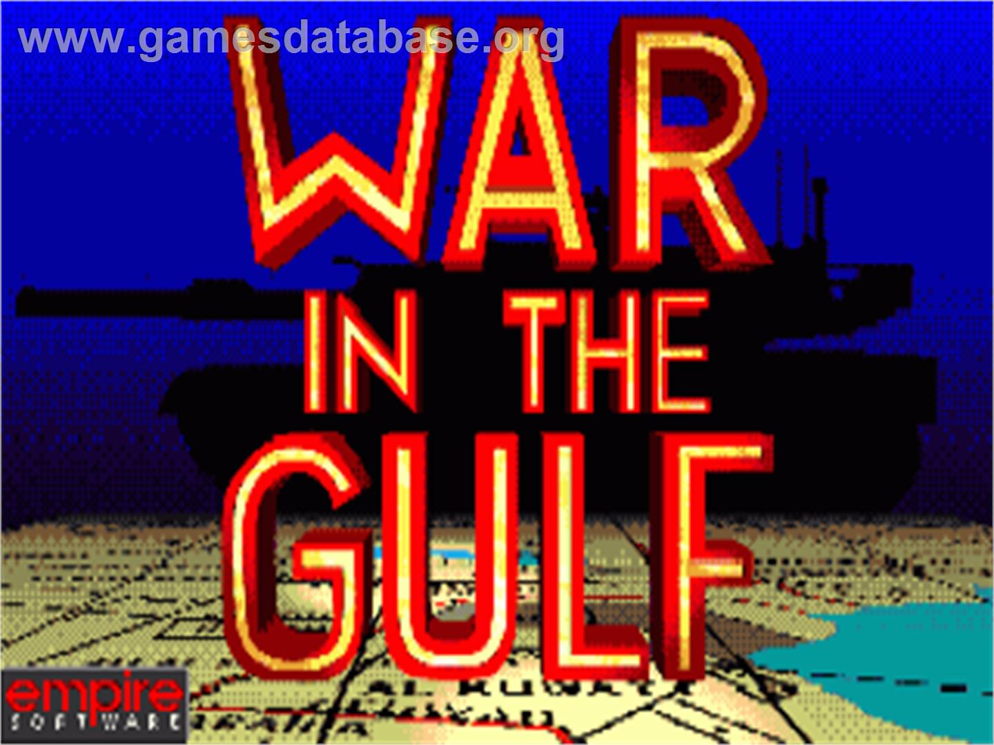 War in the Gulf - Commodore Amiga - Artwork - Title Screen