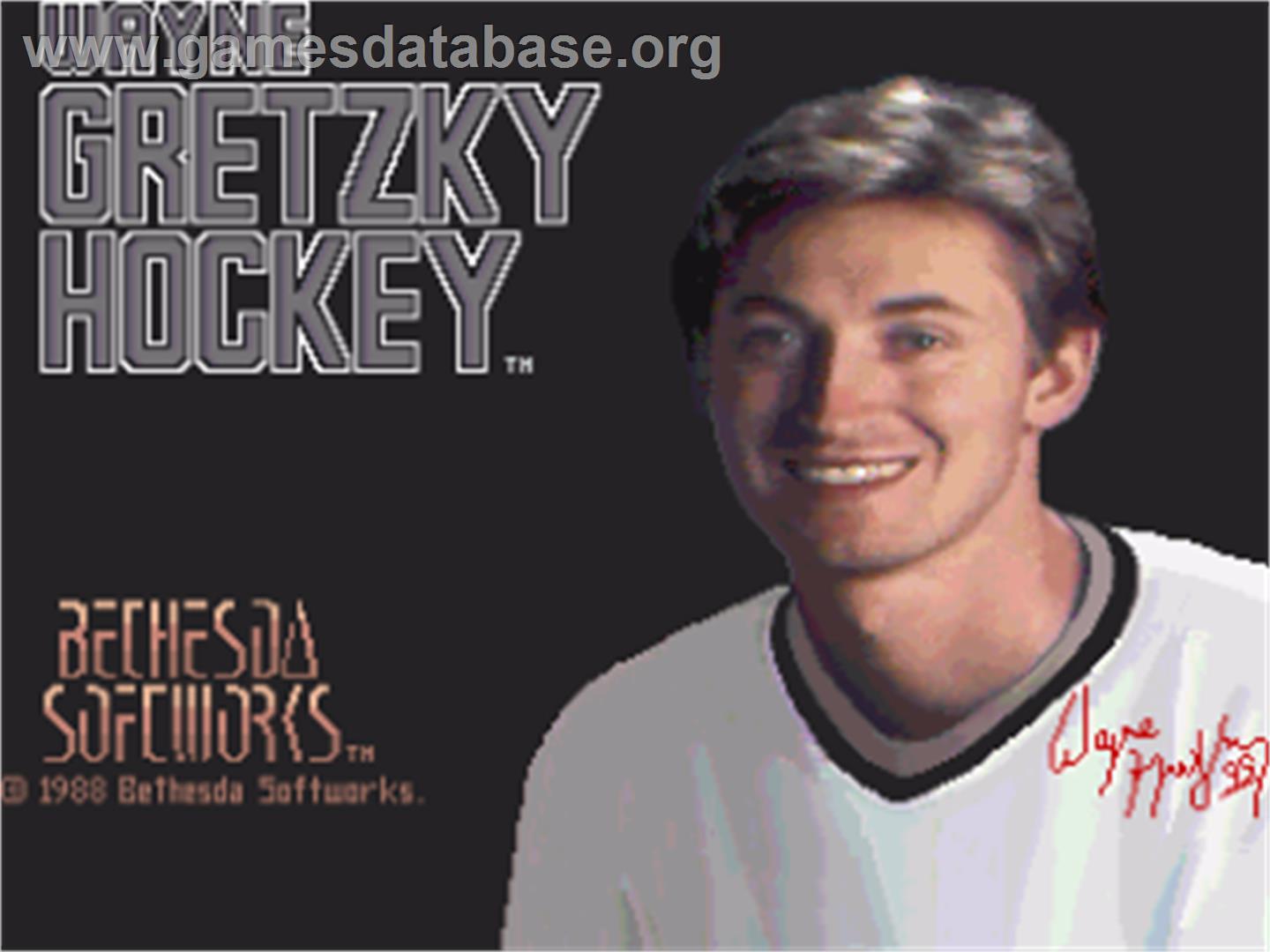 Wayne Gretzky Hockey - Commodore Amiga - Artwork - Title Screen