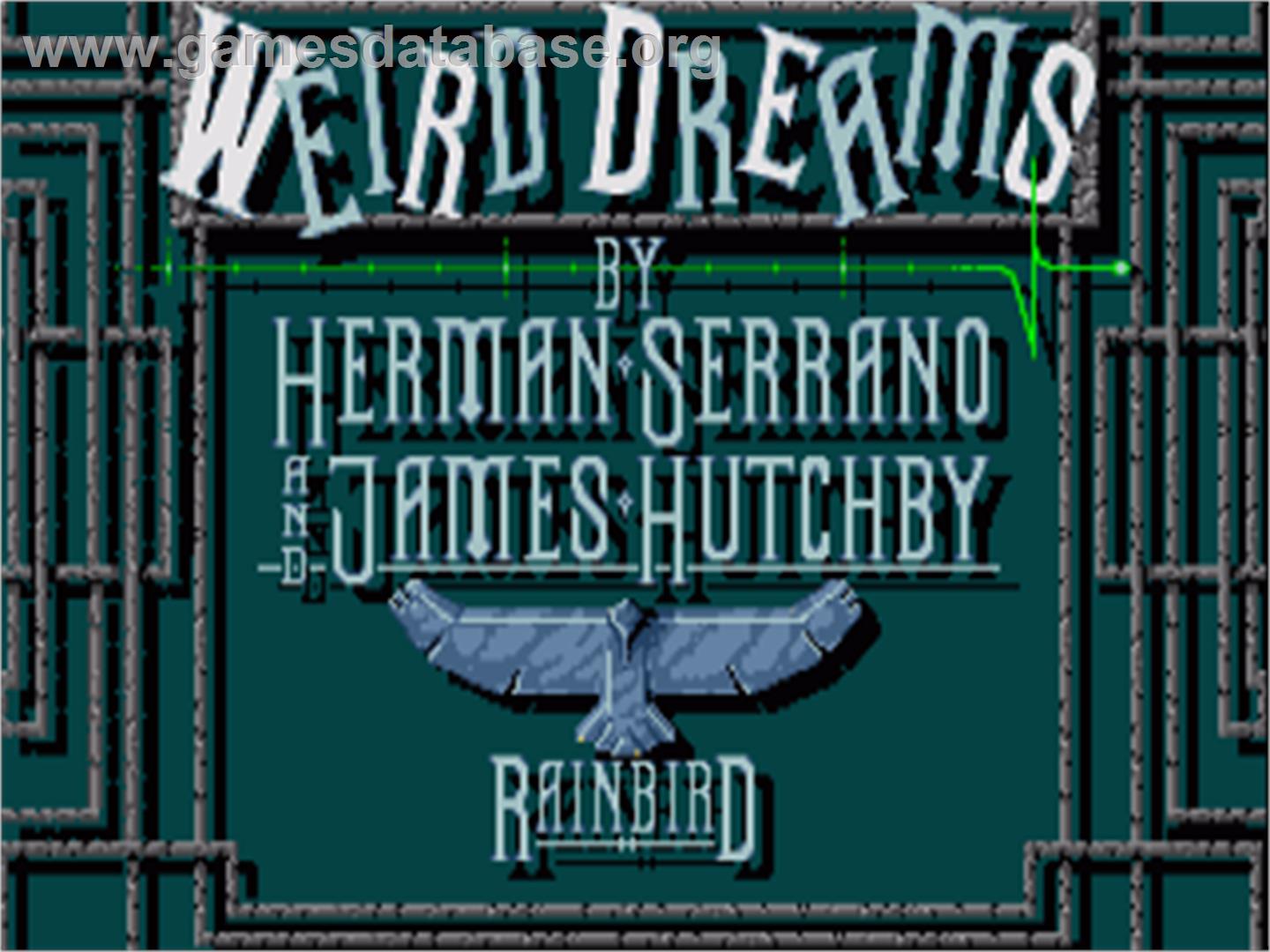 Weird Dreams - Commodore Amiga - Artwork - Title Screen