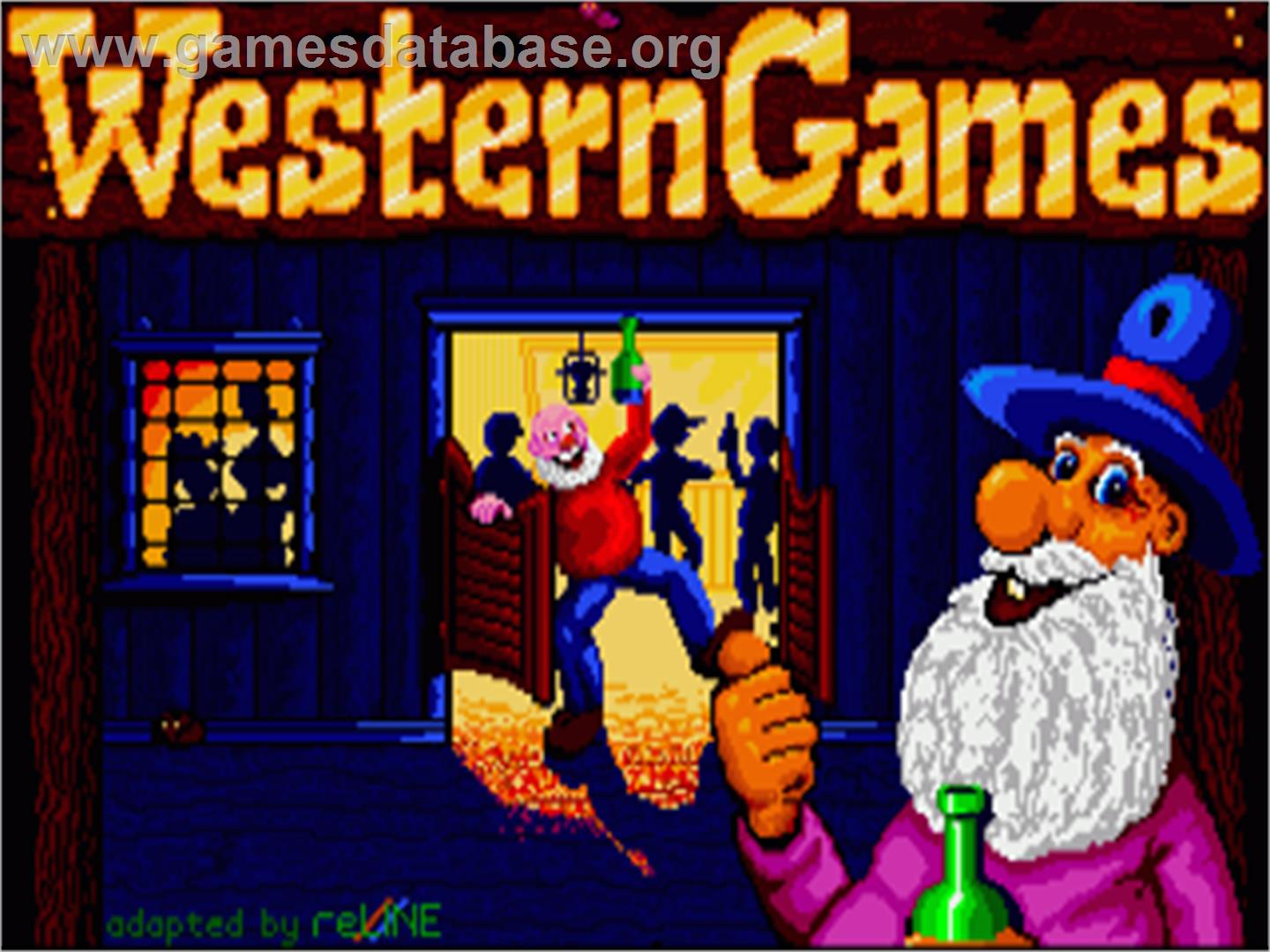 Western Games - Commodore Amiga - Artwork - Title Screen