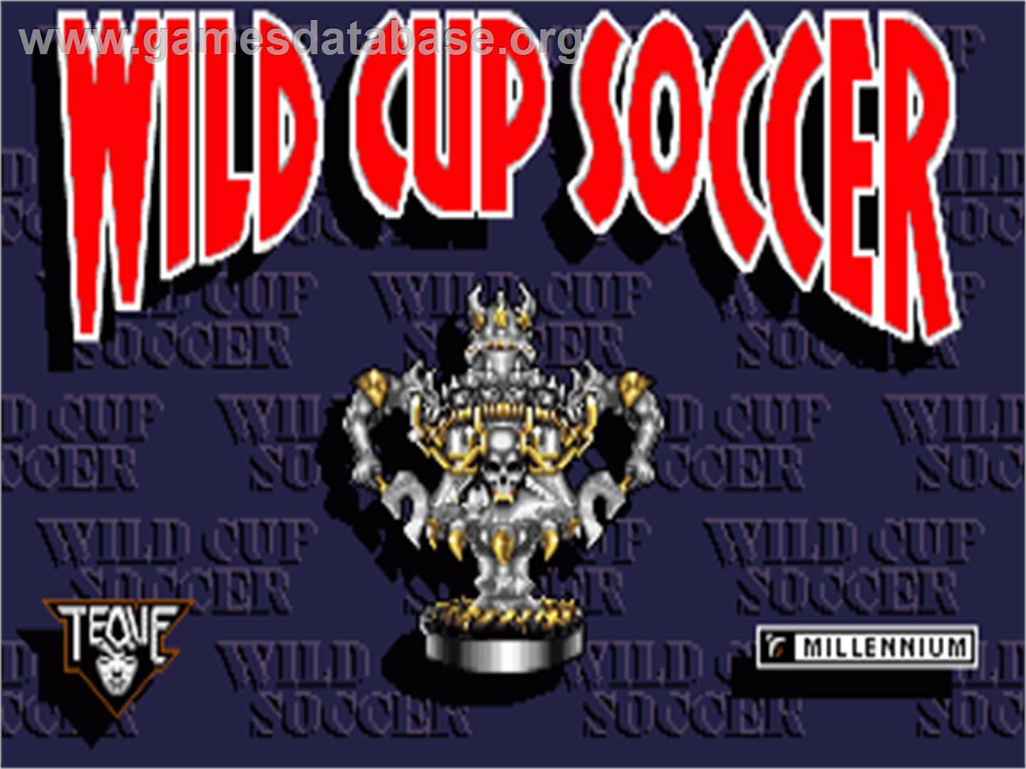 Wild Cup Soccer - Commodore Amiga - Artwork - Title Screen