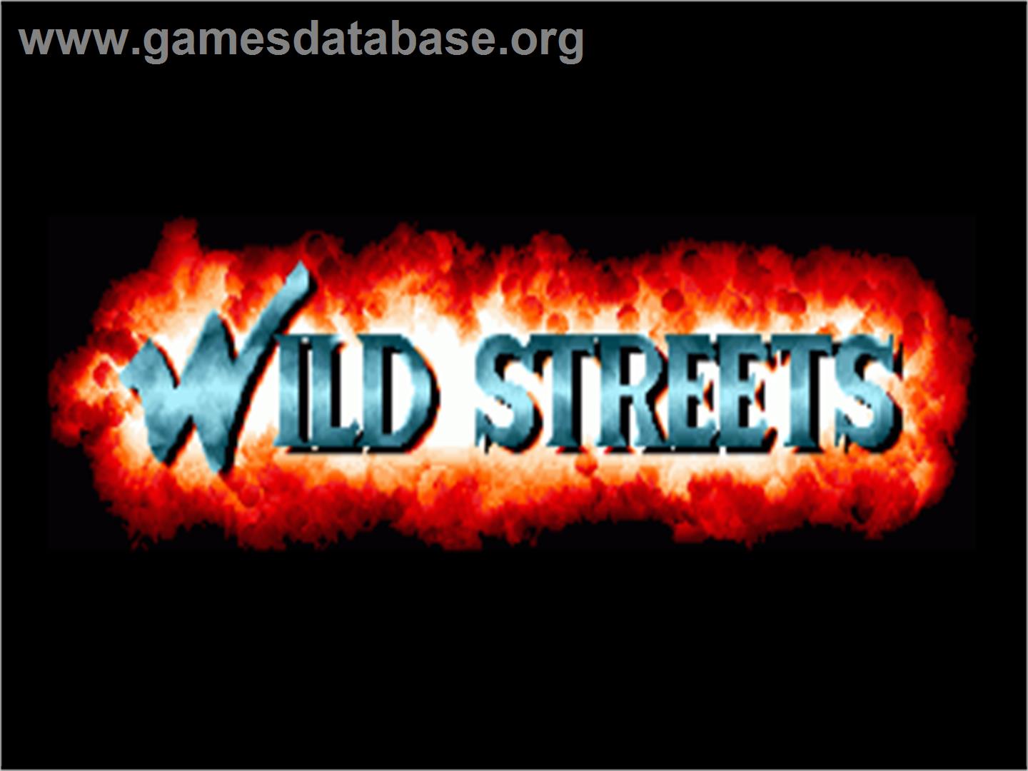 Wild Streets - Commodore Amiga - Artwork - Title Screen
