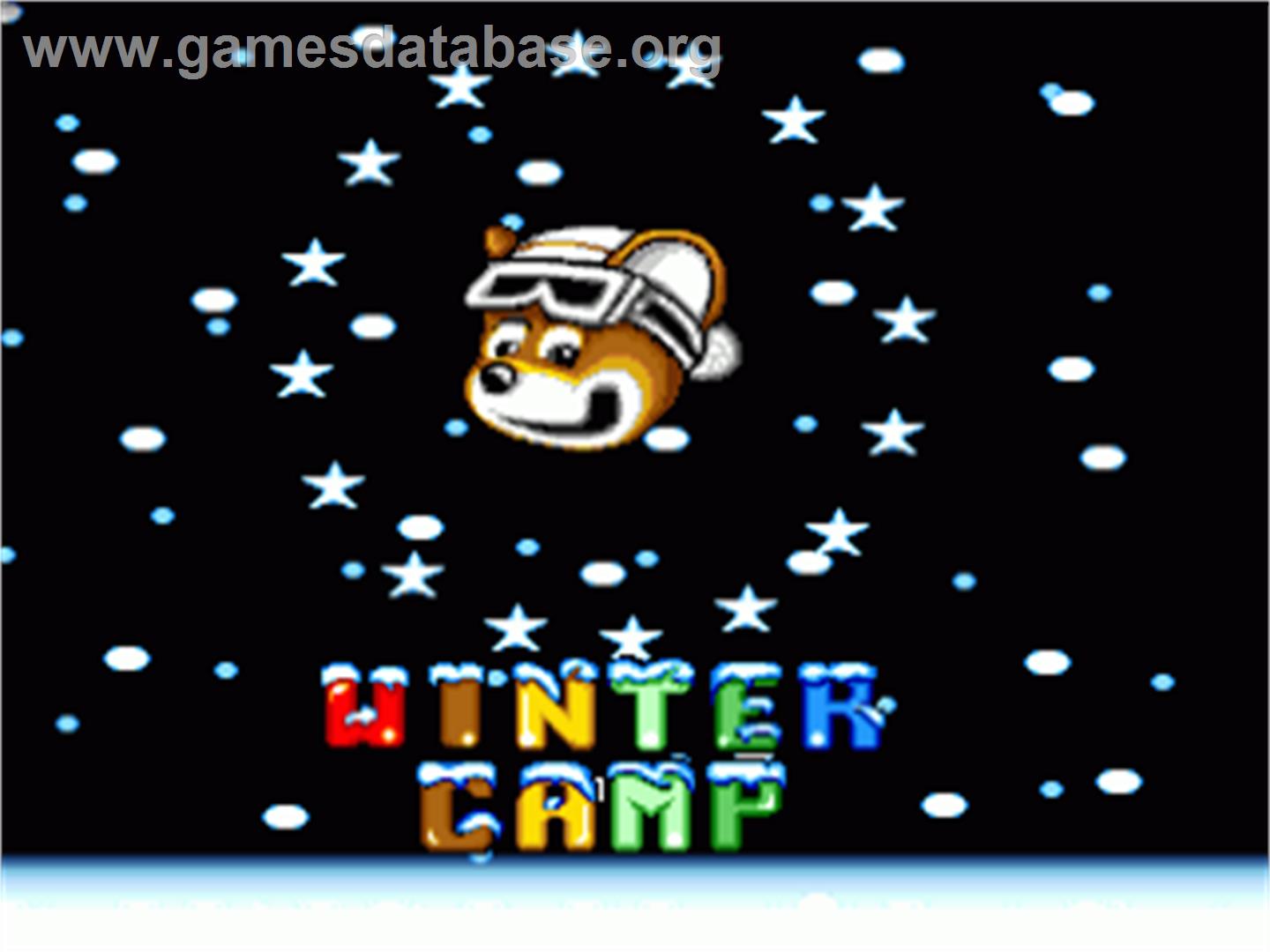 Winter Camp - Commodore Amiga - Artwork - Title Screen