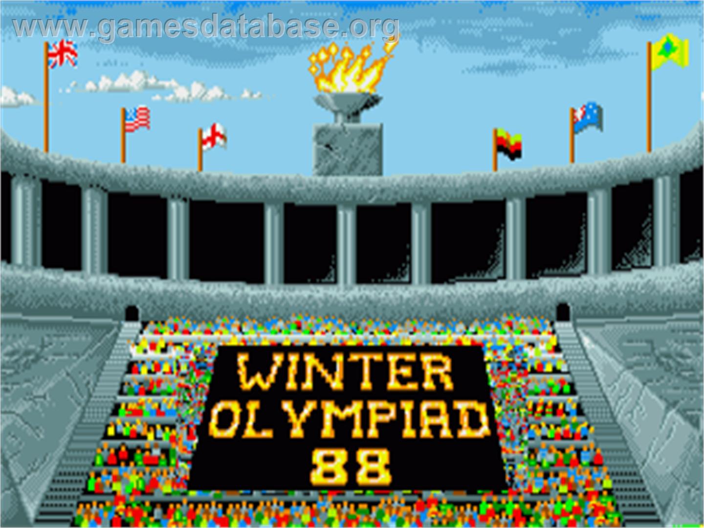 Winter Challenge: World Class Competition - Commodore Amiga - Artwork - Title Screen