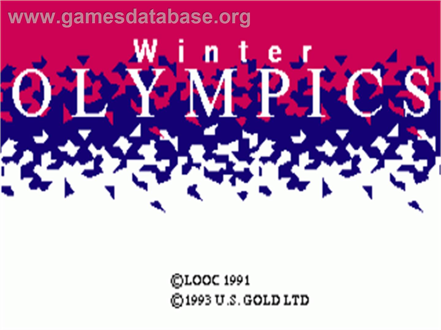 Winter Olympics: Lillehammer '94 - Commodore Amiga - Artwork - Title Screen