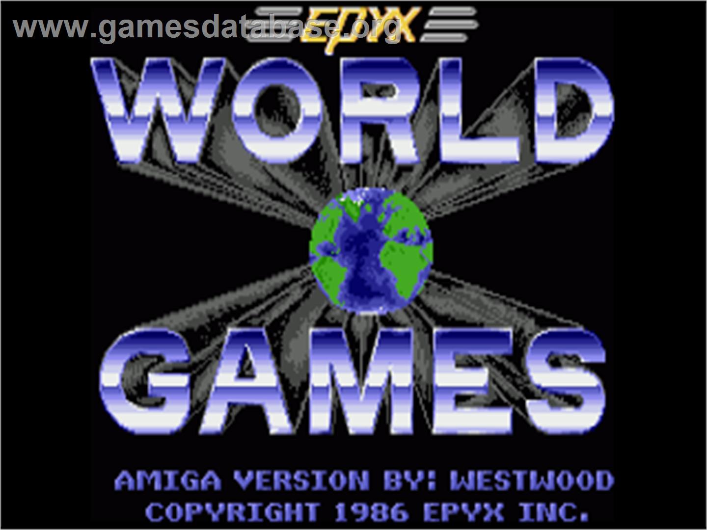 World Games - Commodore Amiga - Artwork - Title Screen