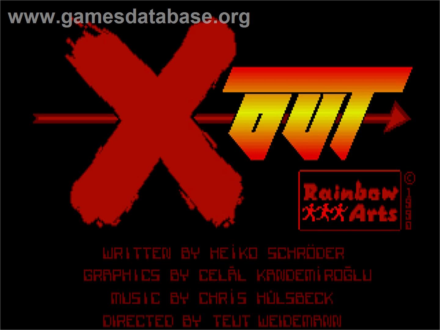 X-Out - Commodore Amiga - Artwork - Title Screen
