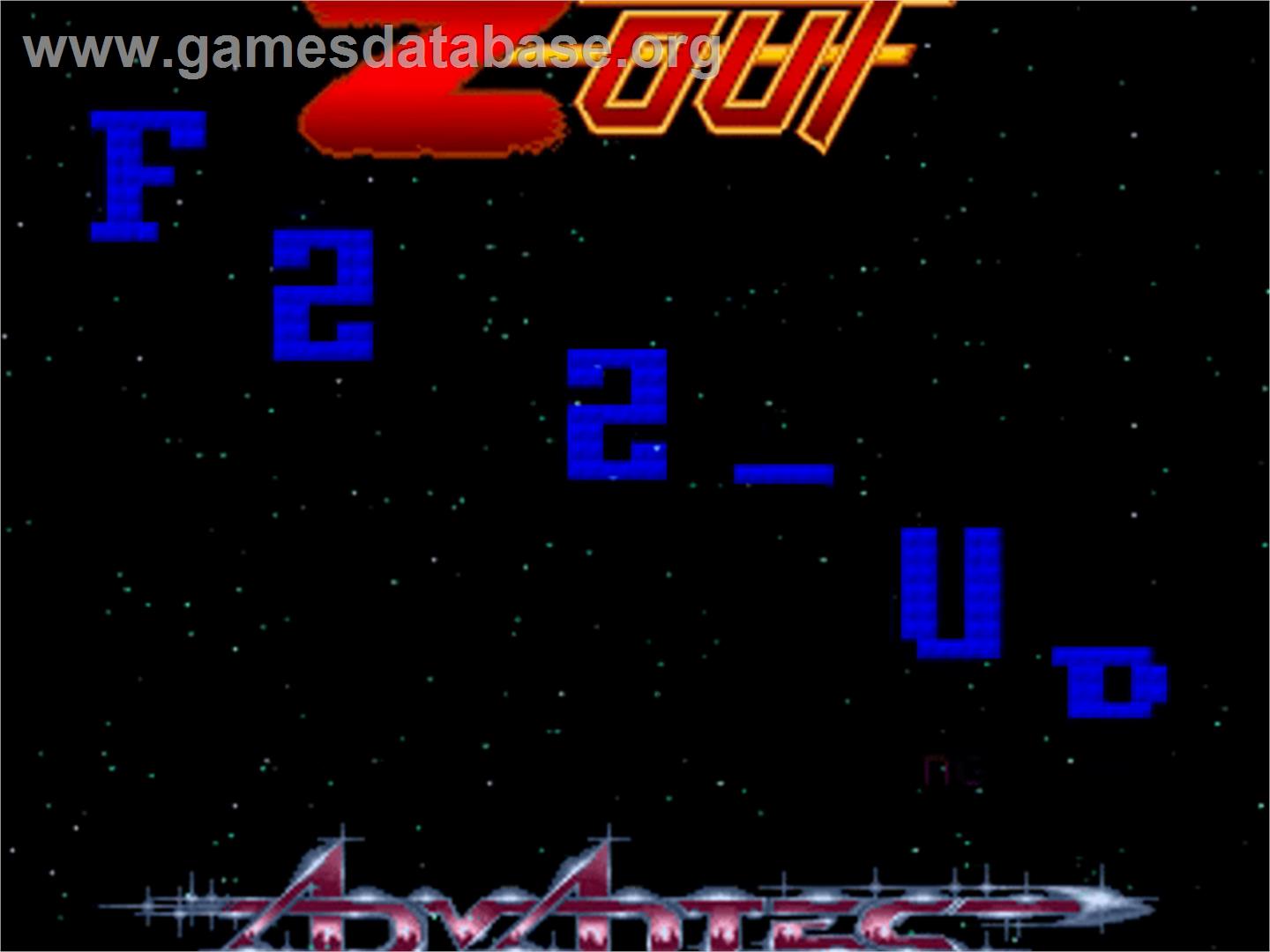 Z-Out - Commodore Amiga - Artwork - Title Screen