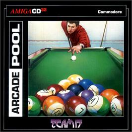 Box cover for Arcade Pool on the Commodore Amiga CD32.