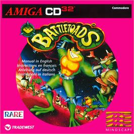 Box cover for Battle Toads on the Commodore Amiga CD32.