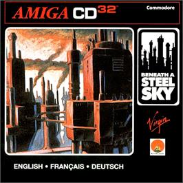 Box cover for Beneath a Steel Sky on the Commodore Amiga CD32.