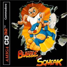 Box cover for Bubble and Squeak on the Commodore Amiga CD32.
