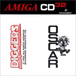 Box cover for Diggers & Oscar on the Commodore Amiga CD32.
