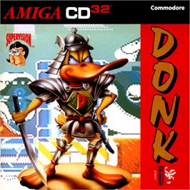Box cover for Donk!: The Samurai Duck on the Commodore Amiga CD32.
