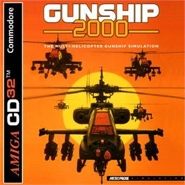 Box cover for Gunship 2000 on the Commodore Amiga CD32.