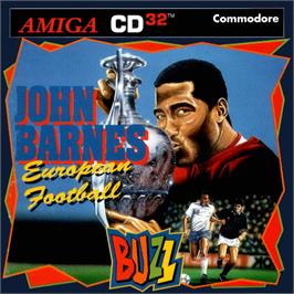 Box cover for John Barnes' European Football on the Commodore Amiga CD32.