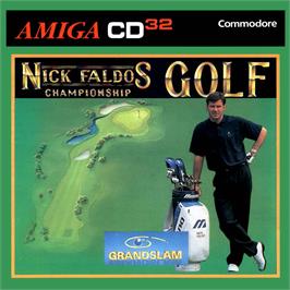 Box cover for Nick Faldo's Championship Golf on the Commodore Amiga CD32.