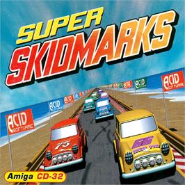 Box cover for Super Skidmarks on the Commodore Amiga CD32.