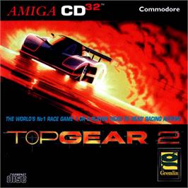 Box cover for Top Gear 2 on the Commodore Amiga CD32.