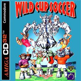 Box cover for Wild Cup Soccer on the Commodore Amiga CD32.