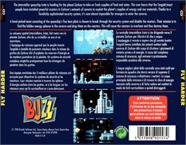 Box back cover for Fly Harder on the Commodore Amiga CD32.