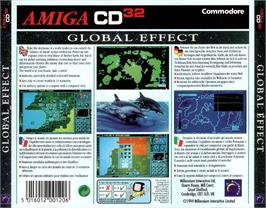 Box back cover for Global Effect on the Commodore Amiga CD32.