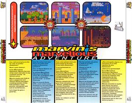 Box back cover for Marvin's Marvellous Adventure on the Commodore Amiga CD32.