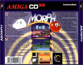 Box back cover for Morph on the Commodore Amiga CD32.