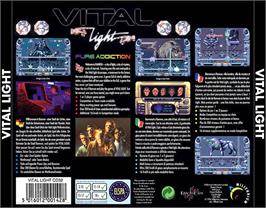 Box back cover for Vital Light on the Commodore Amiga CD32.