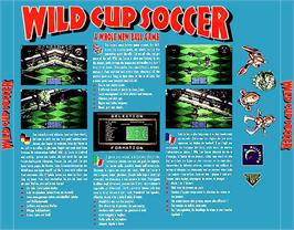Box back cover for Wild Cup Soccer on the Commodore Amiga CD32.