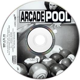Artwork on the Disc for Arcade Pool on the Commodore Amiga CD32.