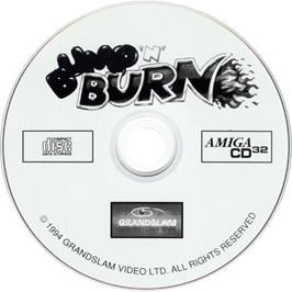 Artwork on the Disc for Bump 'n' Burn on the Commodore Amiga CD32.