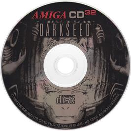 Artwork on the Disc for Dark Seed on the Commodore Amiga CD32.