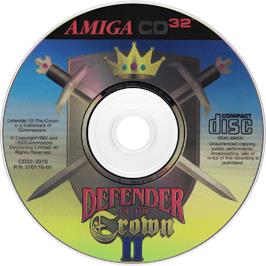 Artwork on the Disc for Defender of the Crown 2 on the Commodore Amiga CD32.