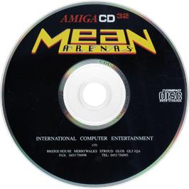 Artwork on the Disc for Mean Arenas on the Commodore Amiga CD32.