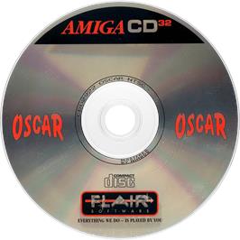 Artwork on the Disc for Oscar on the Commodore Amiga CD32.