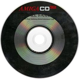 Artwork on the Disc for Pinball Fantasies on the Commodore Amiga CD32.