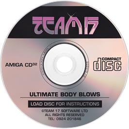 Artwork on the Disc for Ultimate Body Blows on the Commodore Amiga CD32.