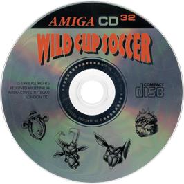 Artwork on the Disc for Wild Cup Soccer on the Commodore Amiga CD32.