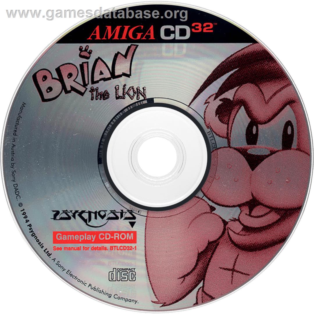Brian the Lion - Commodore Amiga CD32 - Artwork - Disc