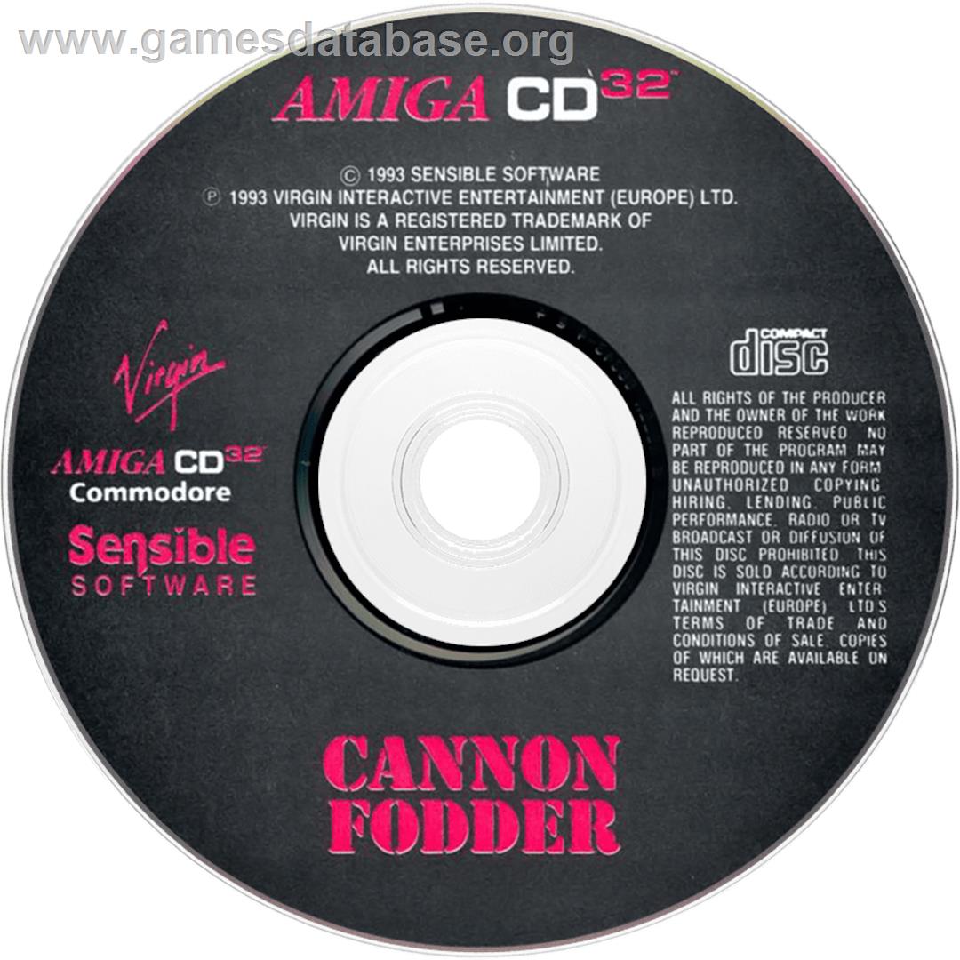 Cannon Fodder - Commodore Amiga CD32 - Artwork - Disc