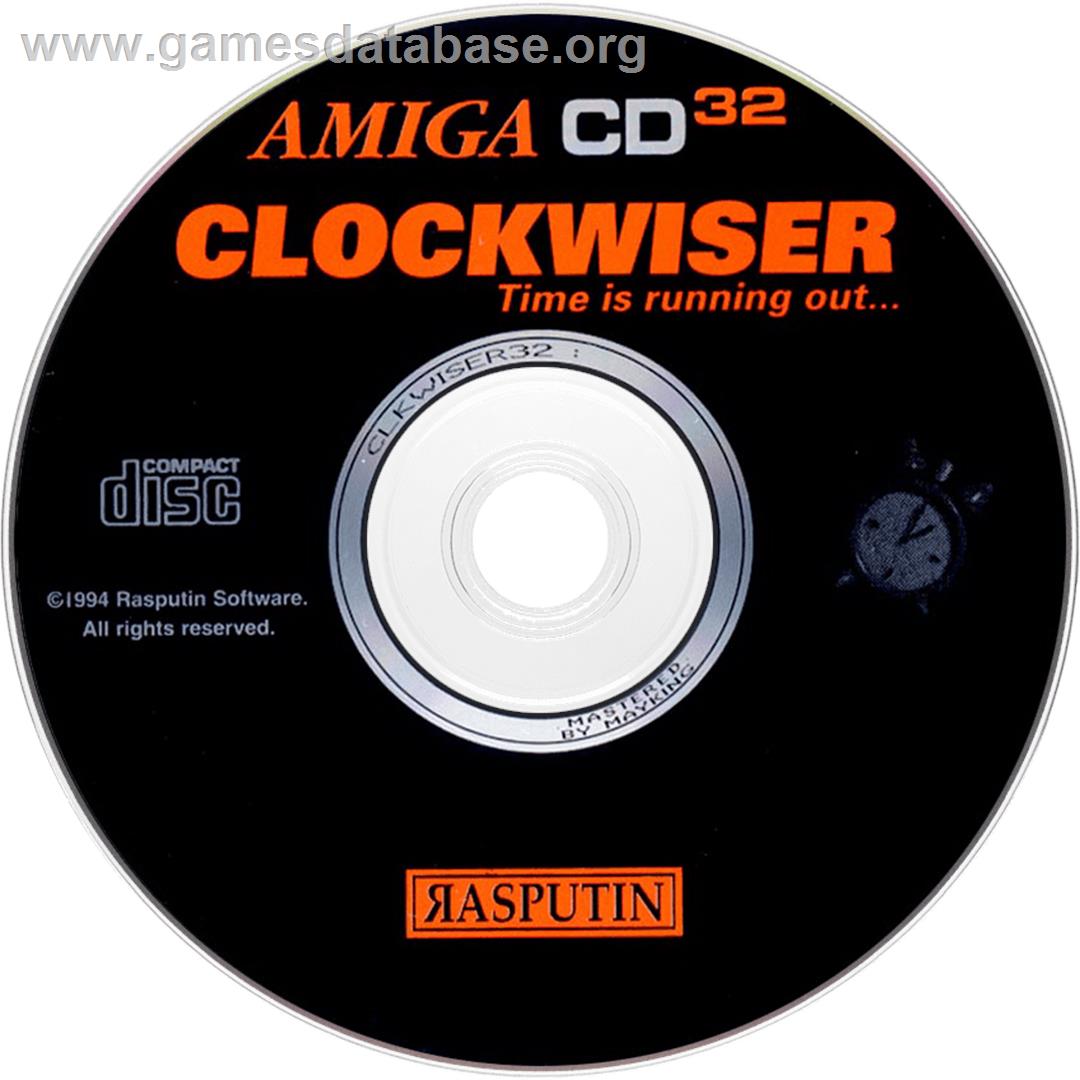 Clockwiser: Time is Running Out... - Commodore Amiga CD32 - Artwork - Disc