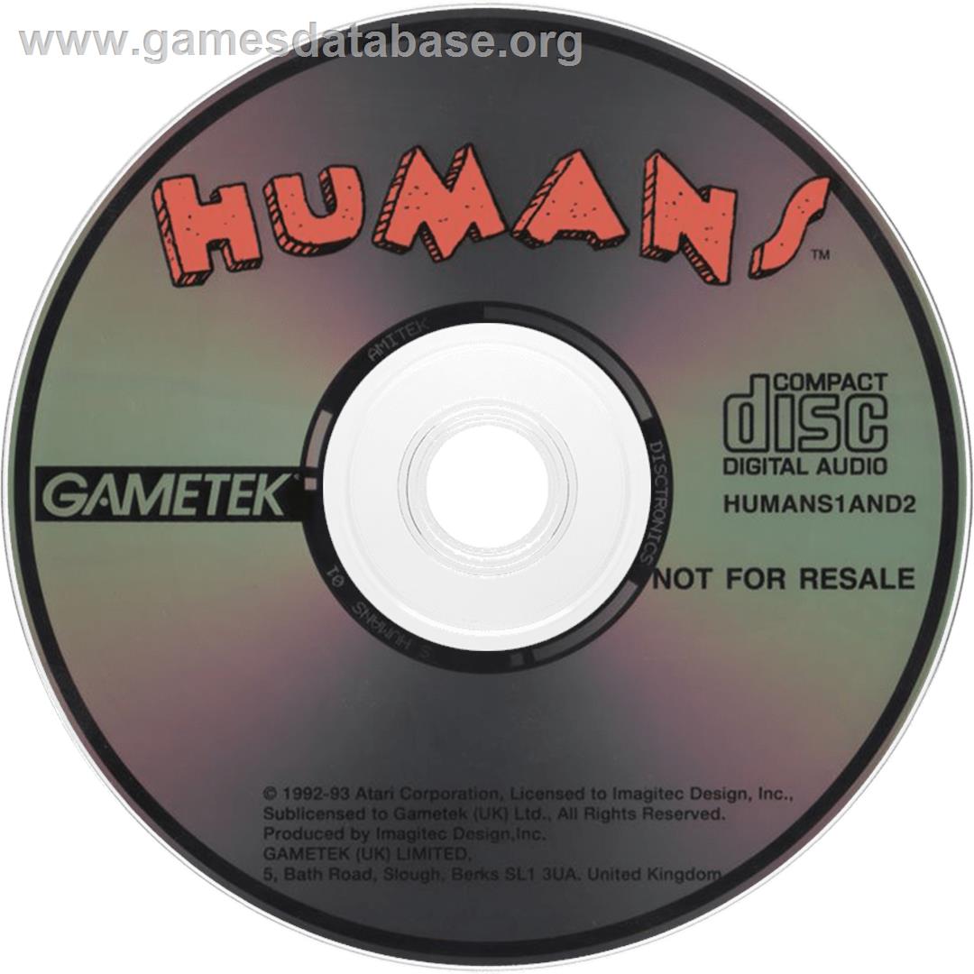 Humans 1 and 2 - Commodore Amiga CD32 - Artwork - Disc