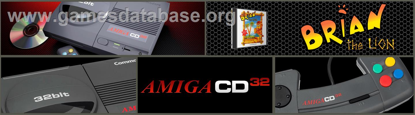 Brian the Lion - Commodore Amiga CD32 - Artwork - Marquee