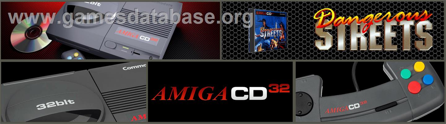Dangerous Streets - Commodore Amiga CD32 - Artwork - Marquee