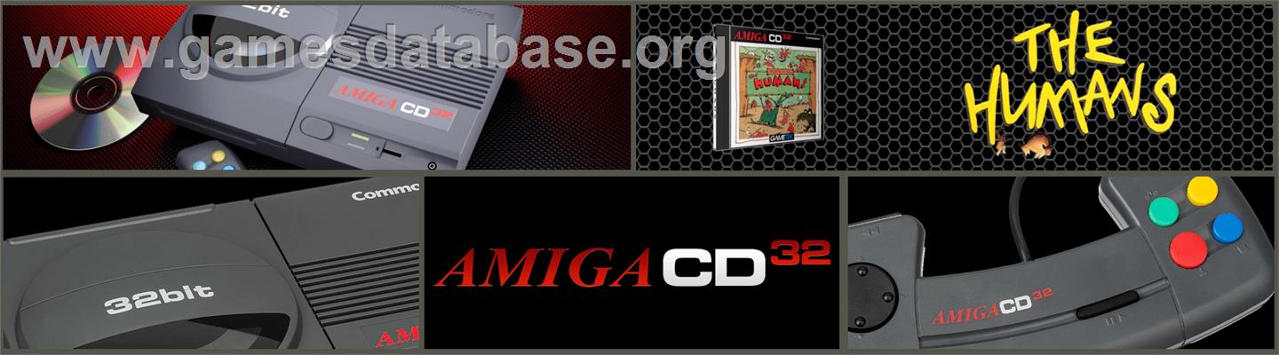 Humans 1 and 2 - Commodore Amiga CD32 - Artwork - Marquee
